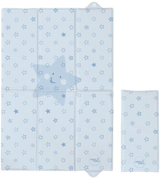 Ceba Baby Cestovná prebaľovacia podložka 60x40 cm - Hviezdy modrá